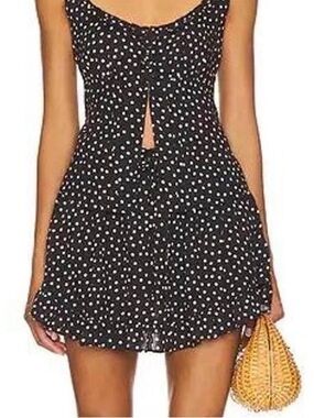 Free People Black & White Polka Dot Tank Top